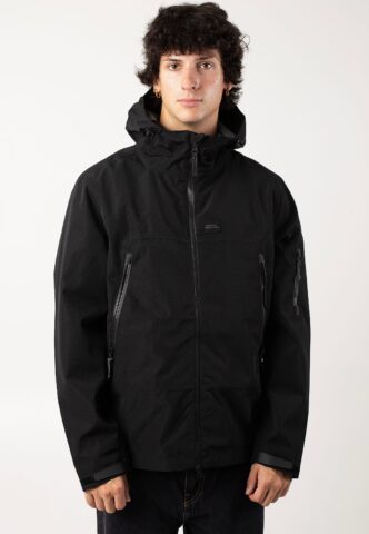 Vintage Industries – Otto Black – Windbreaker – Schwarz – XL – Obermaterial: 100% Polyester; Futter: 100% Polyester