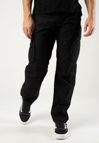 Vintage Industries – Reef Black – Hose – Schwarz – XXL – 100% Baumwolle