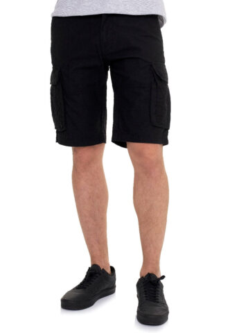 Vintage Industries – Rowing Black – Shorts – Schwarz – S – 100% Baumwolle