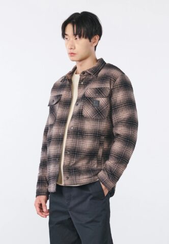 Vintage Industries – Timber Beige Check – Jacke – Beige – L – gid://shopify/Metaobject/321859977453