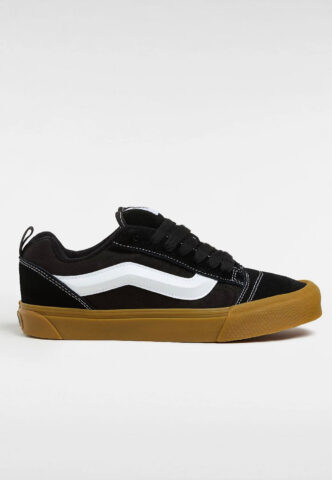 Vans – Knu Skool Black/Gum – Schuhe – Schwarz – EU 44 – Textile, Leather/Textile/Gummi