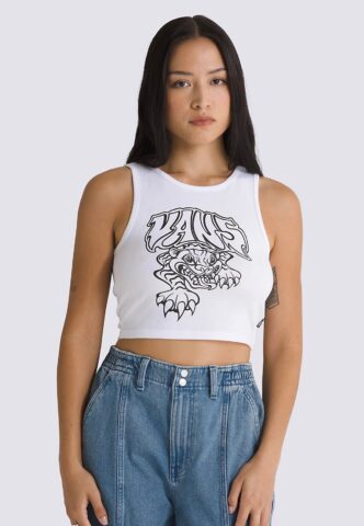 Vans – Prowler Fitted White – Tank – Weiß – L – 100% Baumwolle