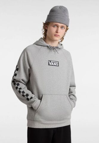 Vans – Versa Standard Cement Heather/Checkerboard – Hoodie – Grau – XS – 90% Baumwolle, 10% Polyester