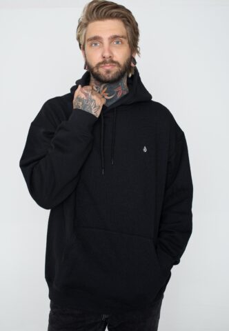 Volcom – Single Stone Black – Hoodie – Schwarz – M – 85% Baumwolle, 15% Polyester
