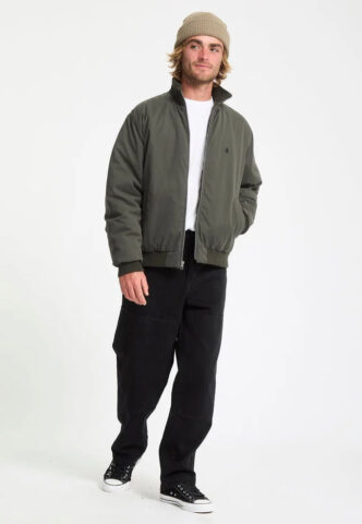 Volcom – Damerman Rinsed Black – Jacke – Grau – XL – 50% Baumwolle, 42% Polyester, 8% Nylon