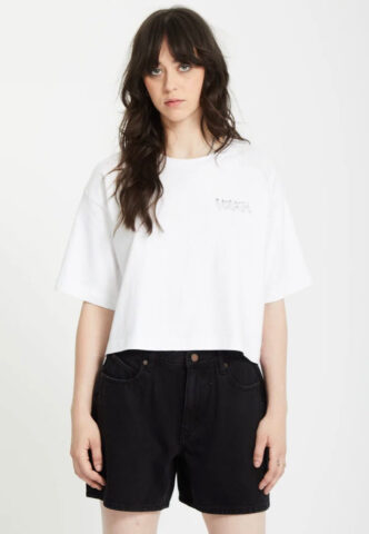 Volcom – Drumstone White – T-Shirt – Weiß – L – 100% Baumwolle