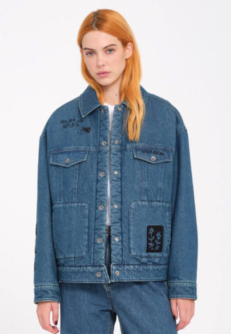 Volcom – Fa Keutchi Vmi/Vintage Marbled Indigo – Jacke – Blau – M – Shell: 100% Baumwolle; Lining: 100% Polyester
