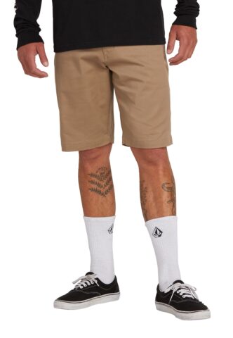 Volcom – Frckn Mdn Strch 21 Khaki – Shorts – Beige – W31 – 59% Baumwolle, 39% Polyester, 2% Elastan