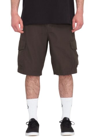 Volcom – Grande Barracks Cargo 22 Wren – Shorts – Grün – W31 – 100% Baumwolle
