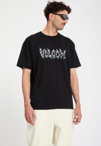 Volcom – Slag Black – T-Shirt – Schwarz – M – 100% Baumwolle