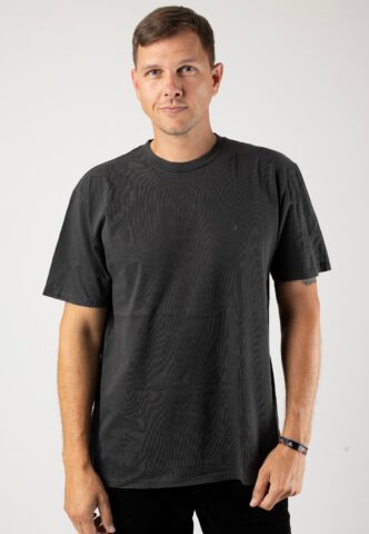Volcom – Solid Stone Emb Black – T-Shirt – Schwarz – M – 100% Baumwolle