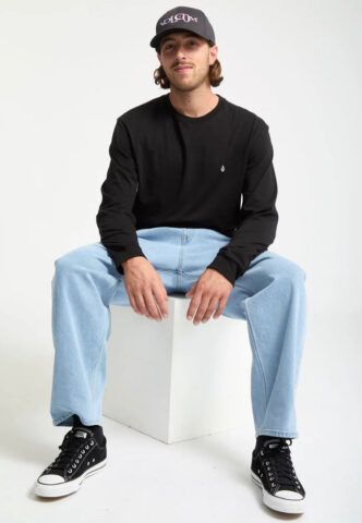Volcom – Stone Blanks Black – Longsleeve – Schwarz – M – 100% Baumwolle