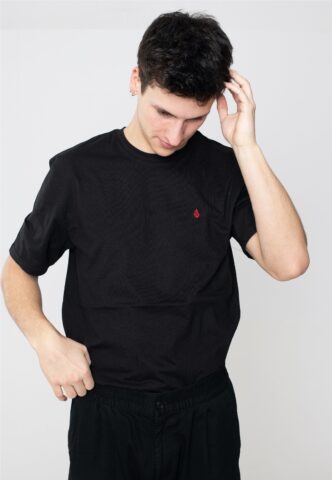 Volcom – Stone Blanks Black – T-Shirt – Schwarz – S – 100% Bio-Baumwolle