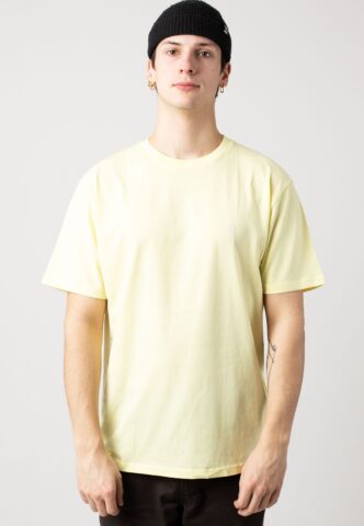 Volcom – Stone Blanks Basic Aura Yellow – T-Shirt – Gelb – XL – 100% Bio-Baumwolle