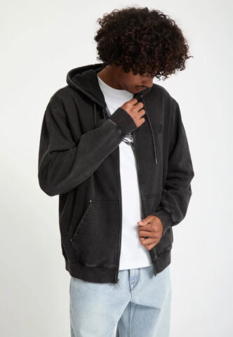 Volcom – Studder Black – Zipper – Schwarz – M – 80% Baumwolle, 20% Polyester