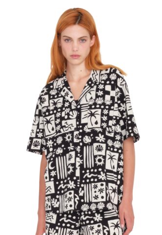 Volcom – Sunny Wild Black – Hemd – Schwarz – S – 100% Baumwolle