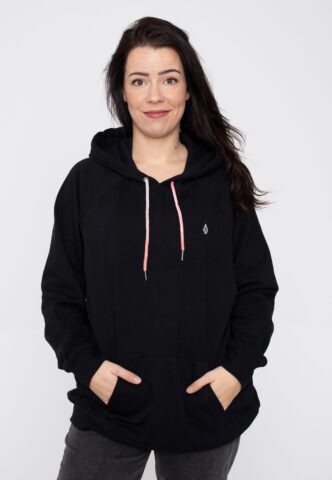 Volcom – Truly Stoked Boyfriend Black Escape – Hoodie – Schwarz – XS – 50% Baumwolle, 50% Polyester