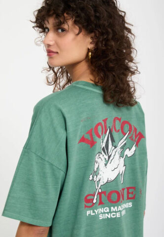 Volcom – Voltrip Evergreen – T-Shirt – Grün – M – 100% Baumwolle