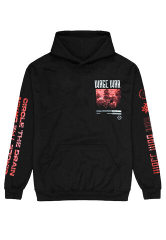 Wage War – Circle The Drain – Hoodie – Schwarz – XL – 50% Baumwolle, 50% Polyester