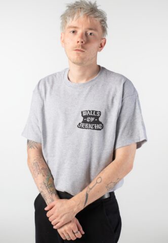Walls Of Jericho – Front Flip Sportsgrey – T-Shirt – Grau – S – 90% Baumwolle, 10% Polyester