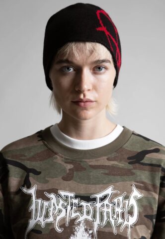 Wasted Paris – Curse Reversible Brow Black – Beanie – Schwarz – Onesize – 100% Polyacryl