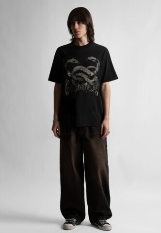 Wasted Paris – Snakes Black – T-Shirt – Schwarz – S – 100% Baumwolle