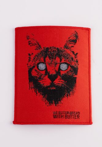 We Butter The Bread With Butter – Katze Red – Aufnäher