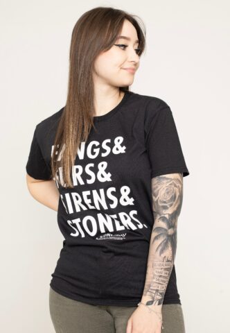 Wednesday Addams – School Groups – T-Shirt – Schwarz – M – 100% Baumwolle