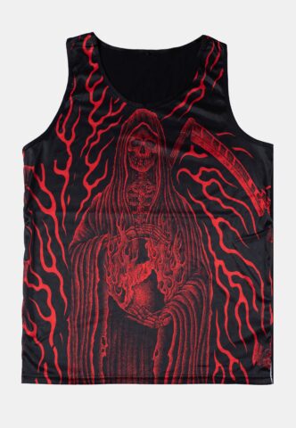 While She Sleeps – Reaper Allover – Tank – Rot – L – 100% Polyester