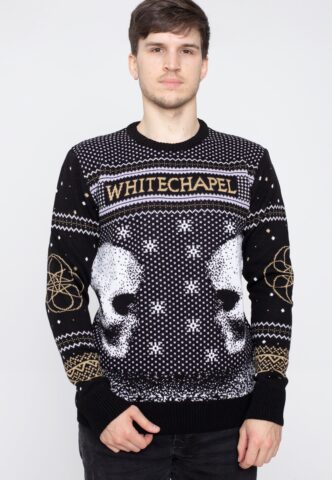 Whitechapel – Skulls Xmas Knit – Pullover – Schwarz – XXL – 100% Polyacryl