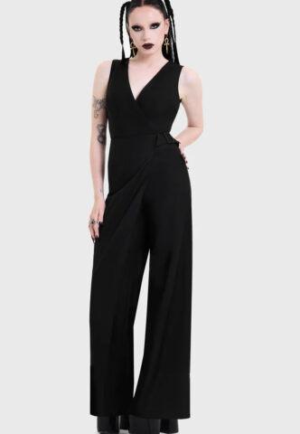 Killstar – Witchmarked Tailored Black – Jumpsuit – Schwarz – M – 80% Polyester, 20% Viskose