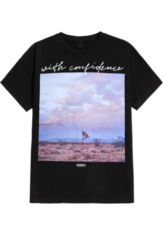 With Confidence – With Confidence Cover – T-Shirt – Schwarz – S – 100% Baumwolle,Jersey