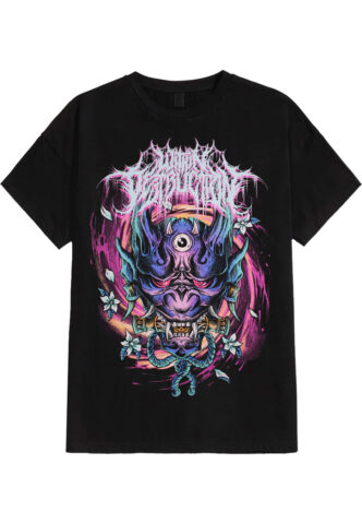 Within Destruction – Demon Mask – T-Shirt – Schwarz – S – 100% Baumwolle