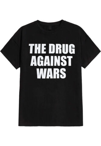 Wiz Khalifa – Drug Against Wars – T-Shirt – Schwarz – S – 100% Baumwolle