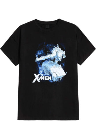 X-Men – The Ice – T-Shirt – Schwarz – M – 100% Baumwolle