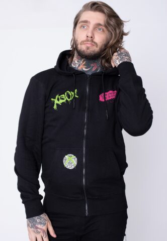 Xbox – Graffiti – Zipper – Schwarz – S – 60% Baumwolle, 40% Polyester