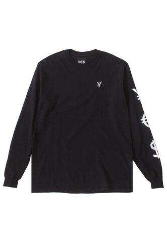 YES – ¥€$ Black – Longsleeve – Schwarz – S – 100% Baumwolle