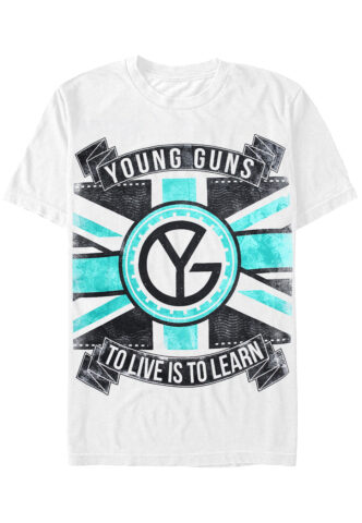 Young Guns – Flag White – T-Shirt – Weiß – S – 100% Baumwolle