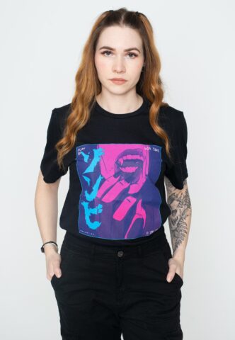 Zombie Makeout Club – Bite Me Vapour – T-Shirt – Schwarz – S – 100% Baumwolle